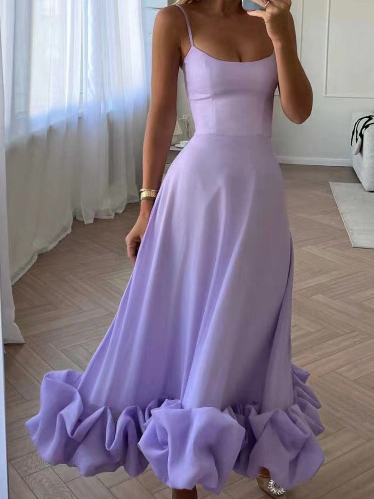 Cami Flared 3D Floral A-Line Dress