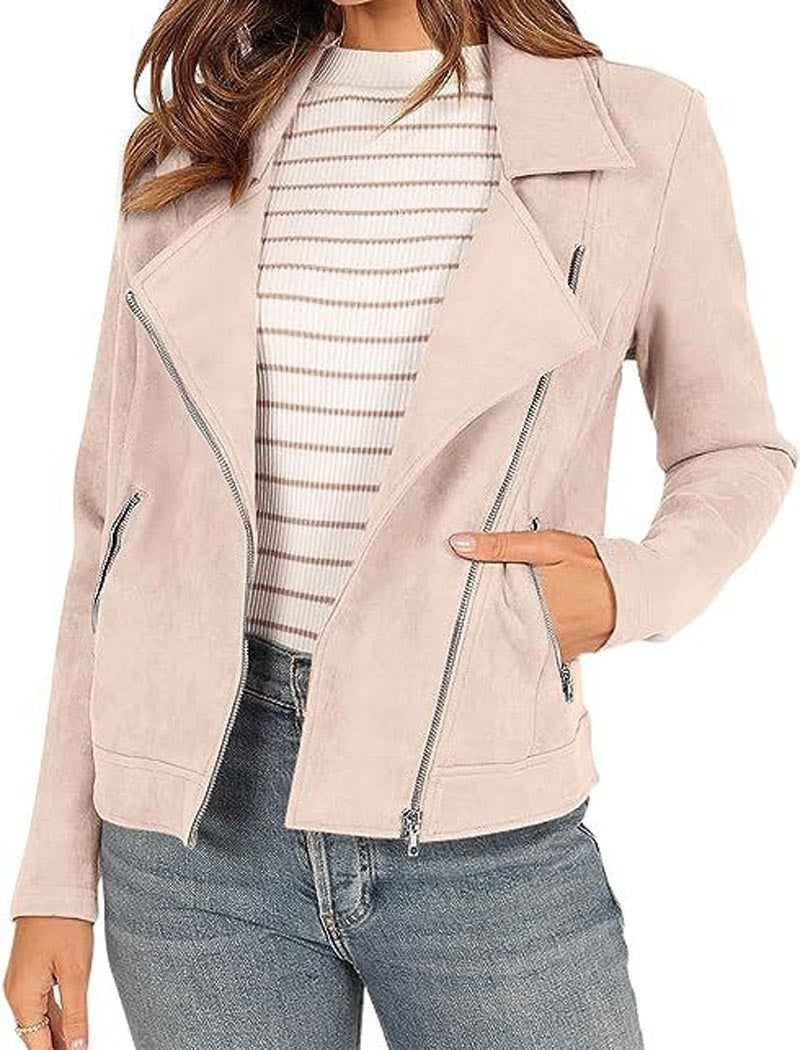 Solid Color Zip-pocket Jacket