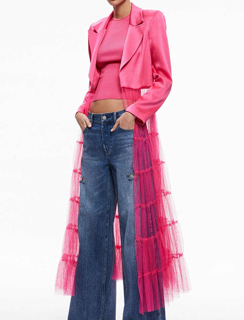 Satin Collared Blazer