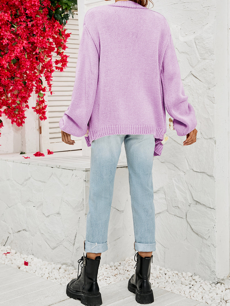 Floral Applique Cardigan