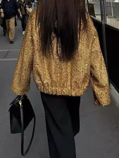 Shimmer Bomber Jacket