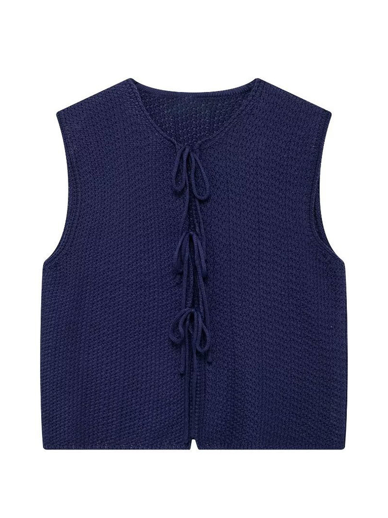 Knotted Sleeveless Vest