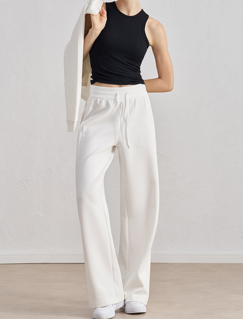 High-Waisted Wide-Leg Lounge Pants
