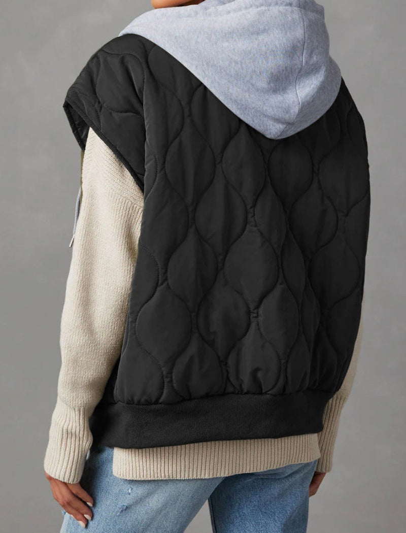 Sleeveless Zip-Up Vest