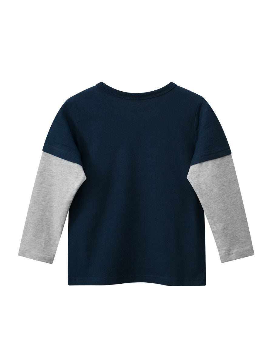 Dinosaur Patchwork Long-Sleeve Tee (Kids)