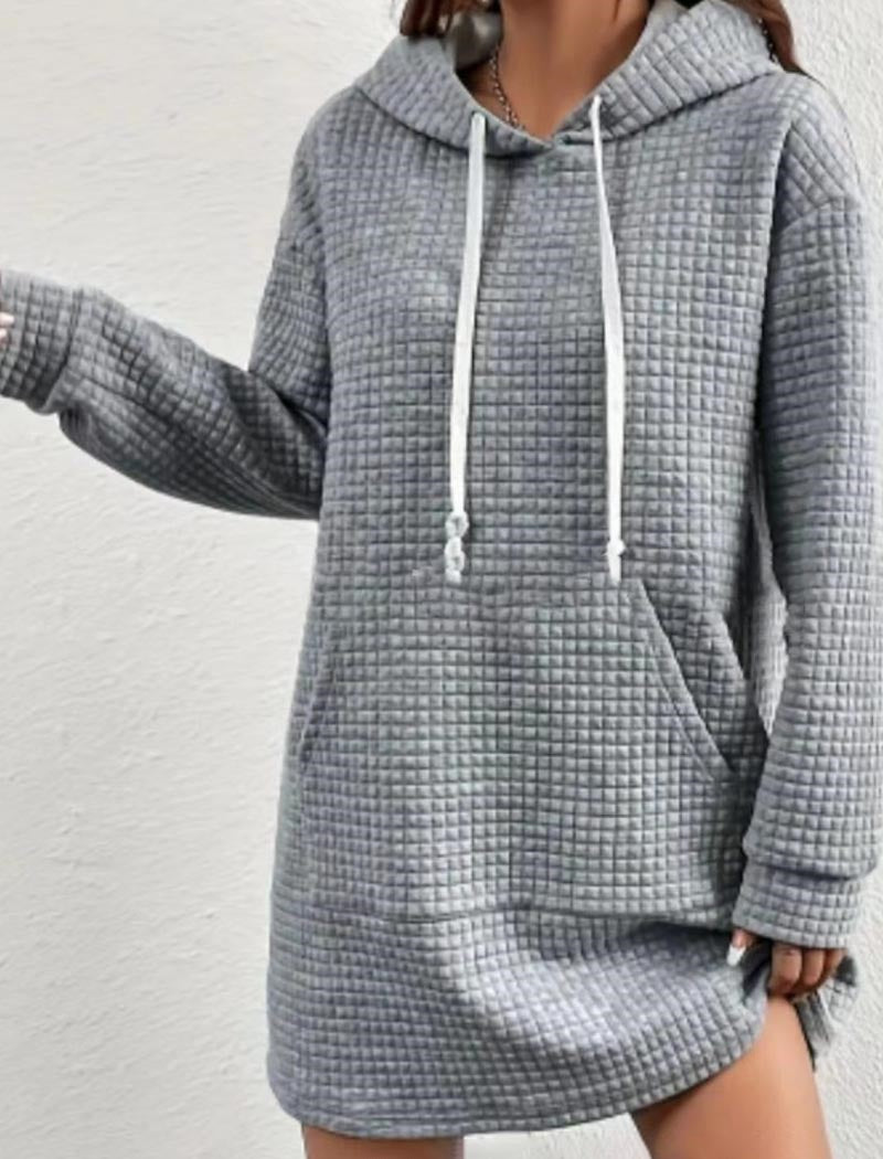 Solid Drawstring Hoodie