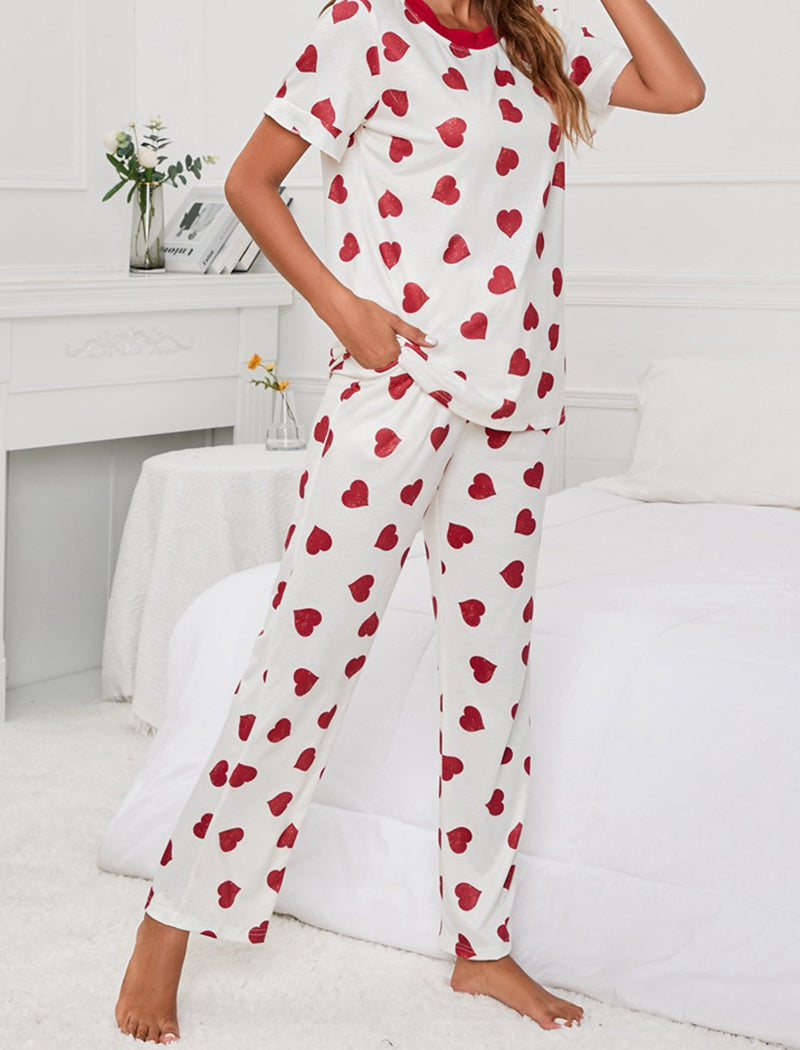 Relaxed Tee and Pants Pajama Set