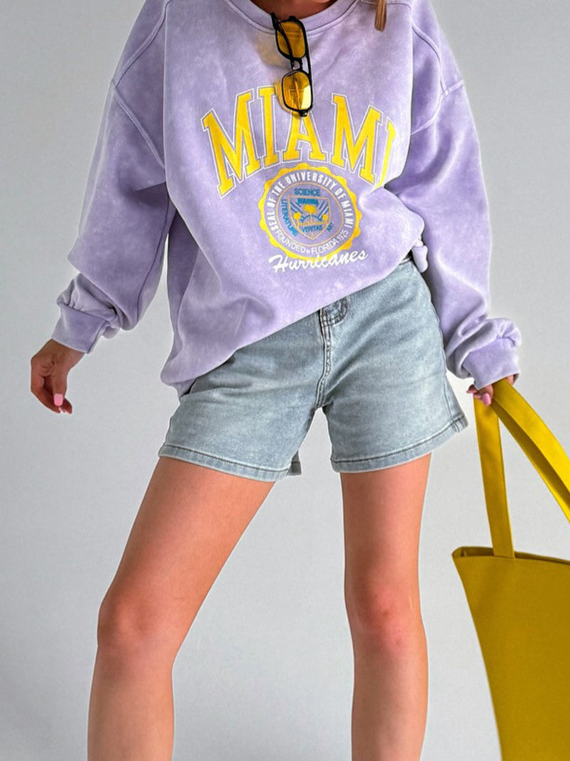 MIAMI Graphic Print Top