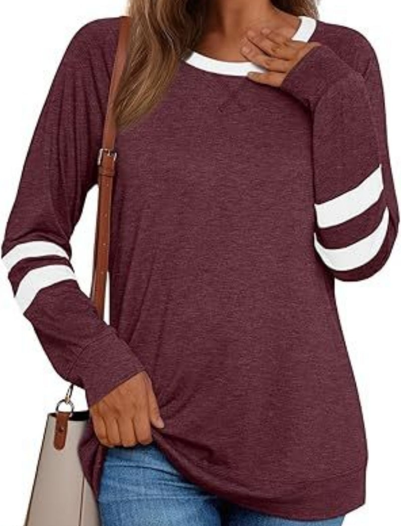 Casual Long Sleeve Tunic Top