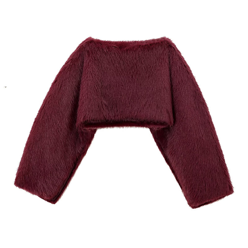Soft Plush Cropped Bolero