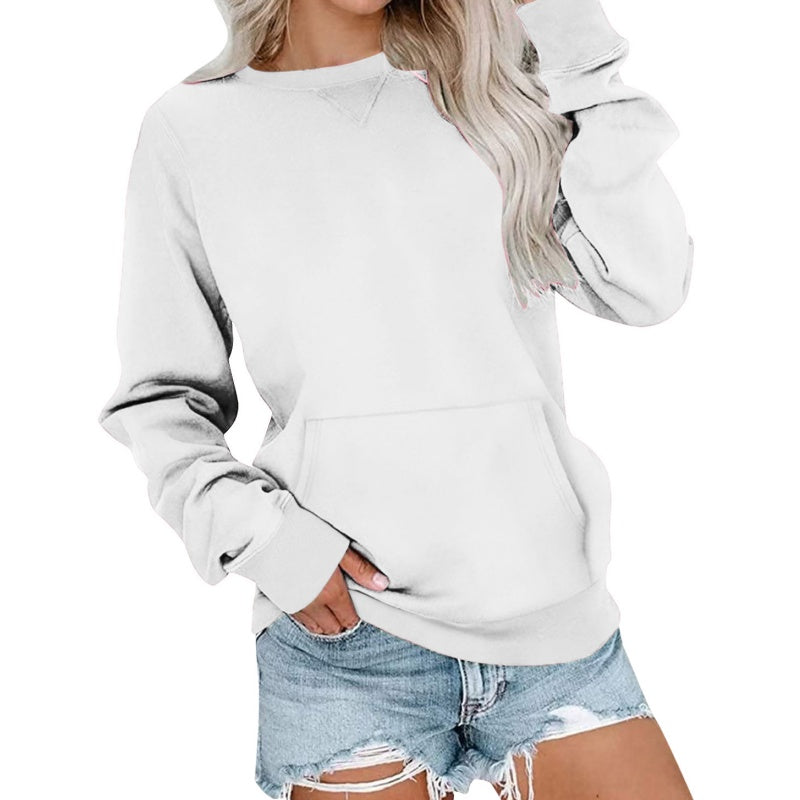 Crew Neck Loose Long Sleeve Top