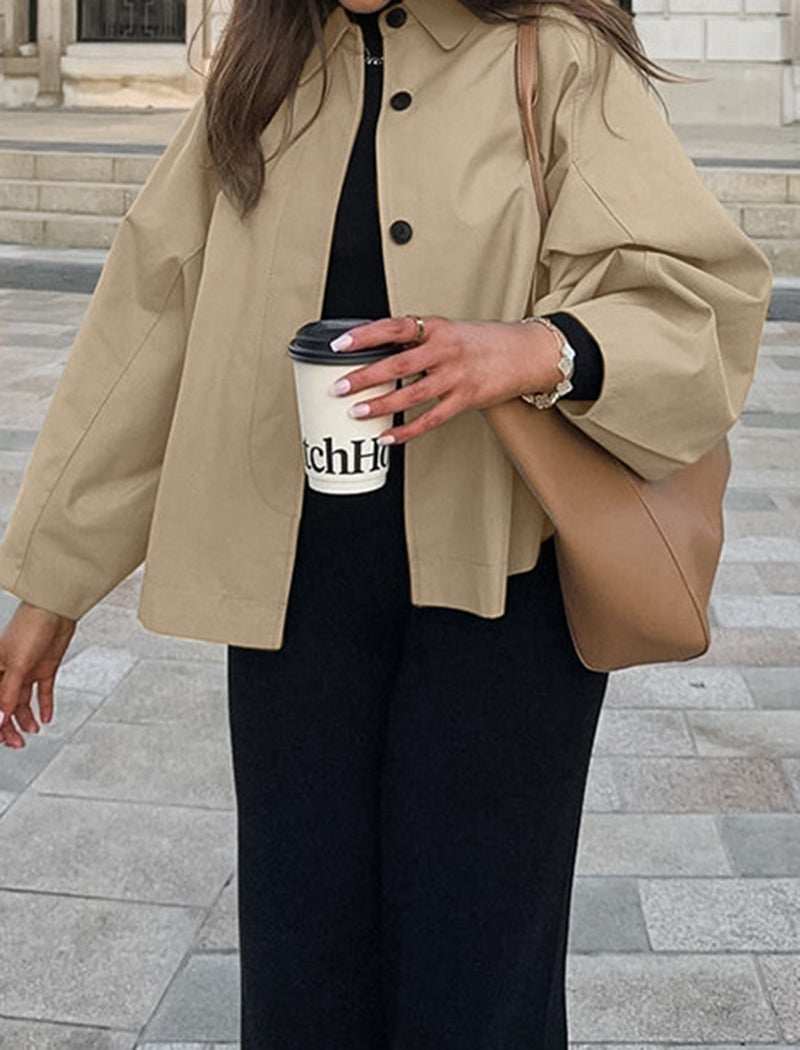 Collared Casual Loose Jacket