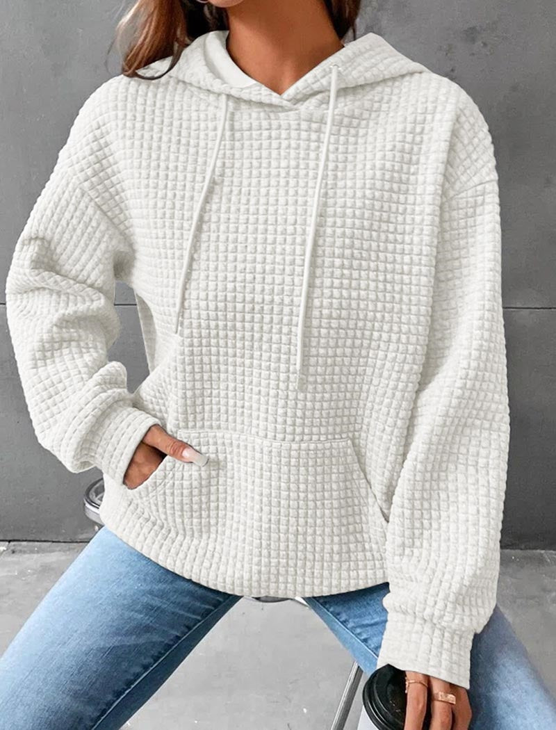 Waffle Knit Hoodie