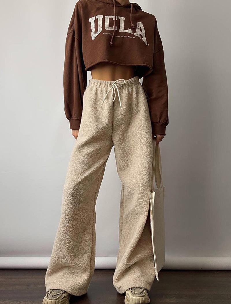 Wide-Leg Pants with Elastic Waist