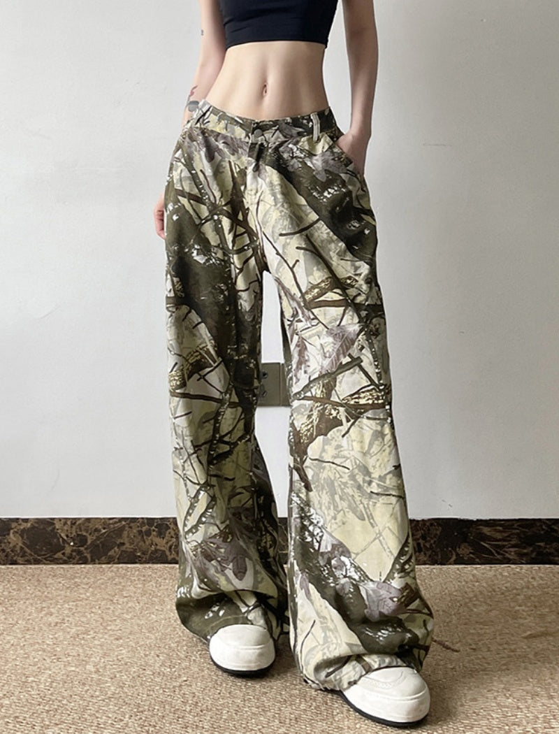 Loose Low-rise Casual Denim Pants