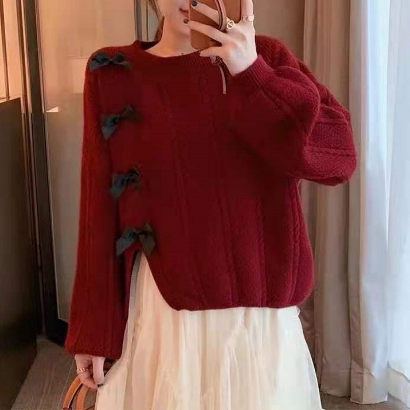 Bow-Knot Knit Sweater