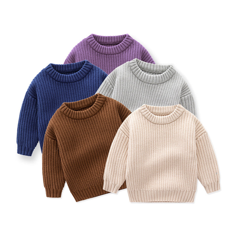 Ribbed Knit Long-Sleeve Sweater Set (Kids)