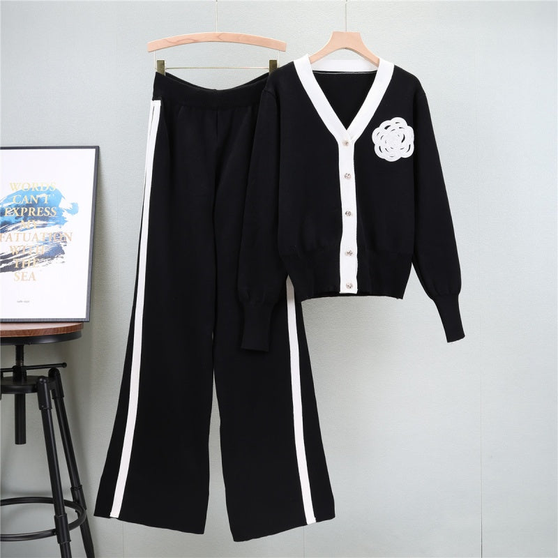 Two-Piece Striped Lounge Set