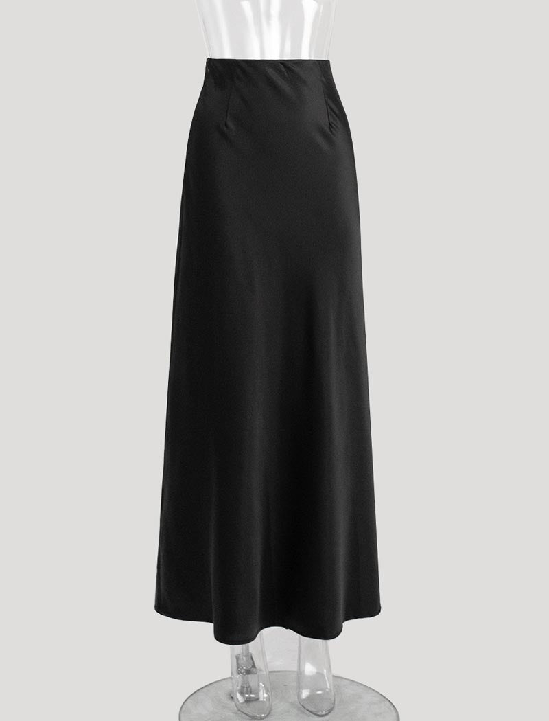 Satin Mermaid Maxi Skirt