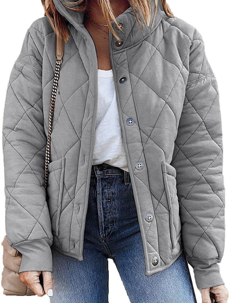 Quilted Buttoned Jacket
