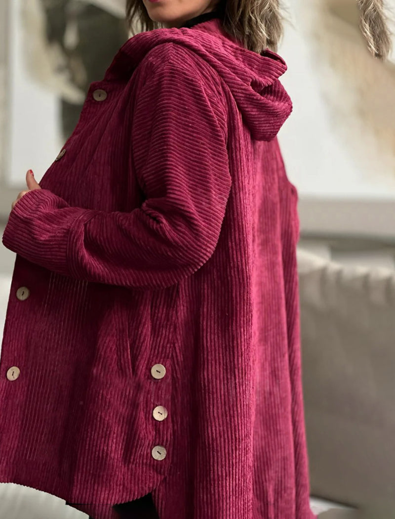 Hooded Corduroy Jacket