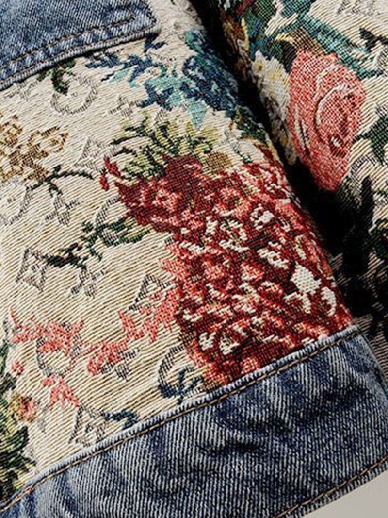 Floral Denim Jacket