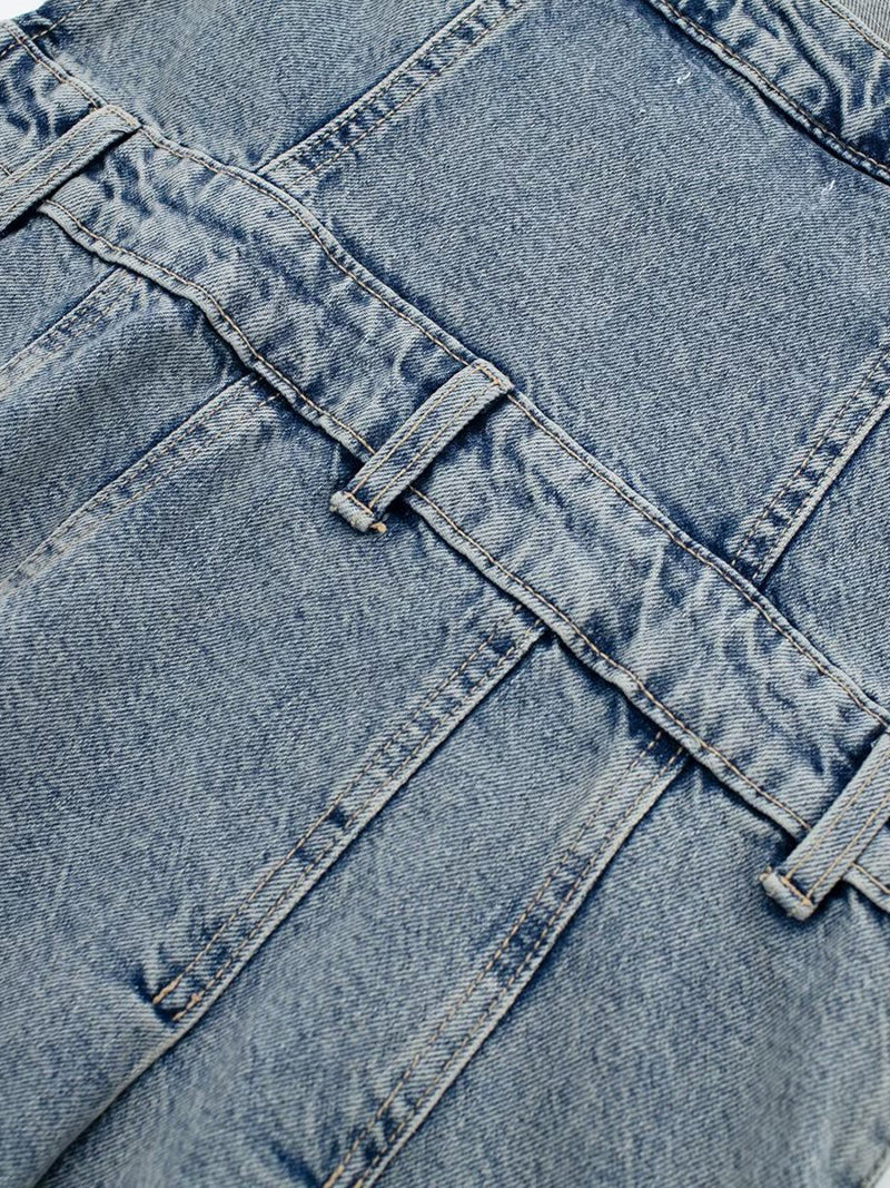 Strapless Denim Mini Dress