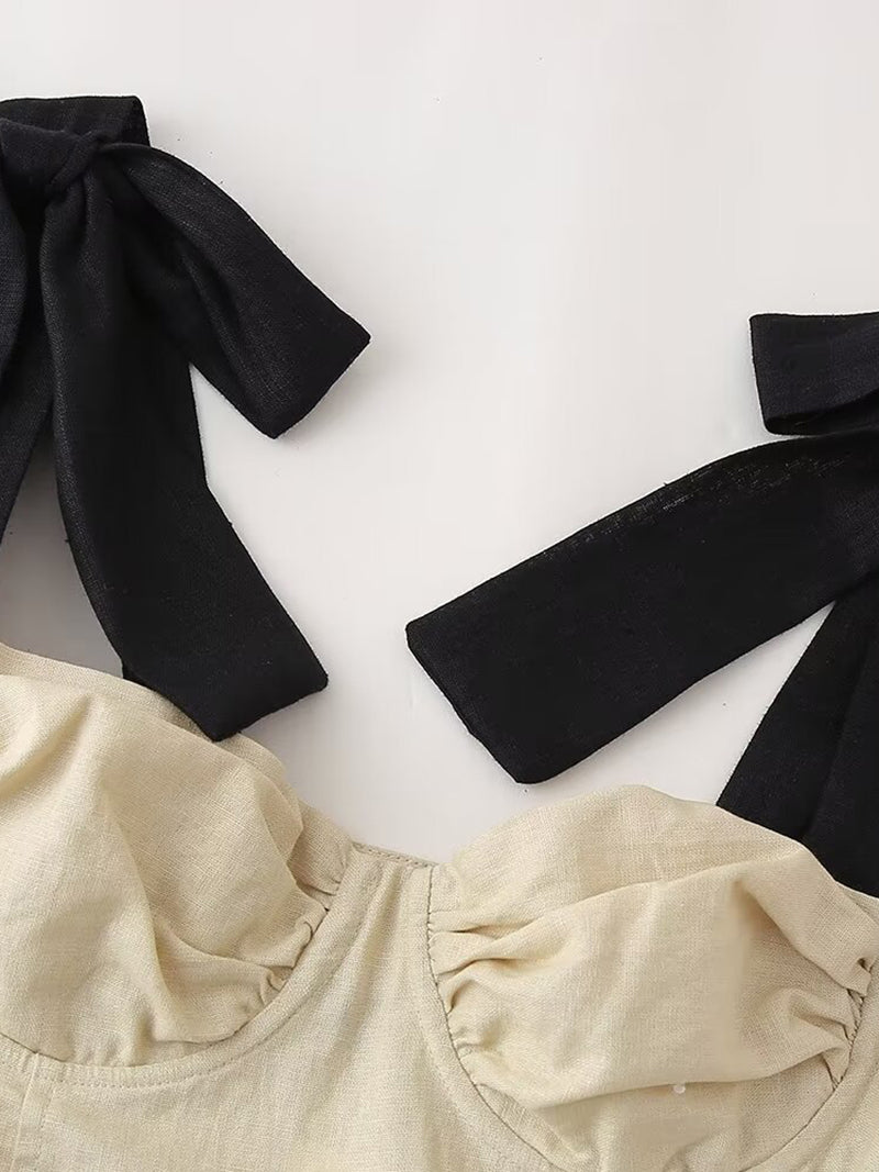 Tie-Strap Mini Dress