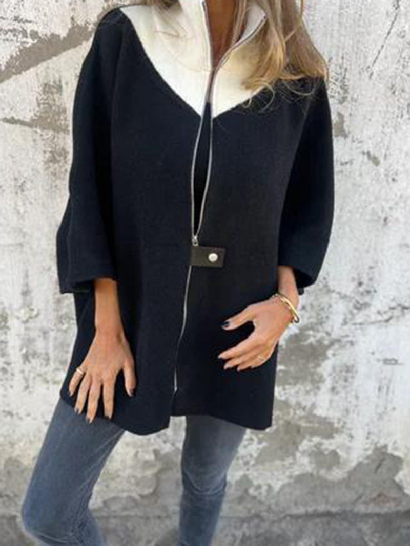 Oversized Zip-Front Jacket