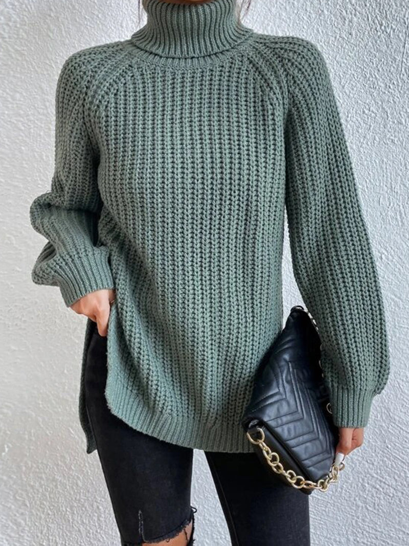 Chunky Knit Turtleneck Sweater