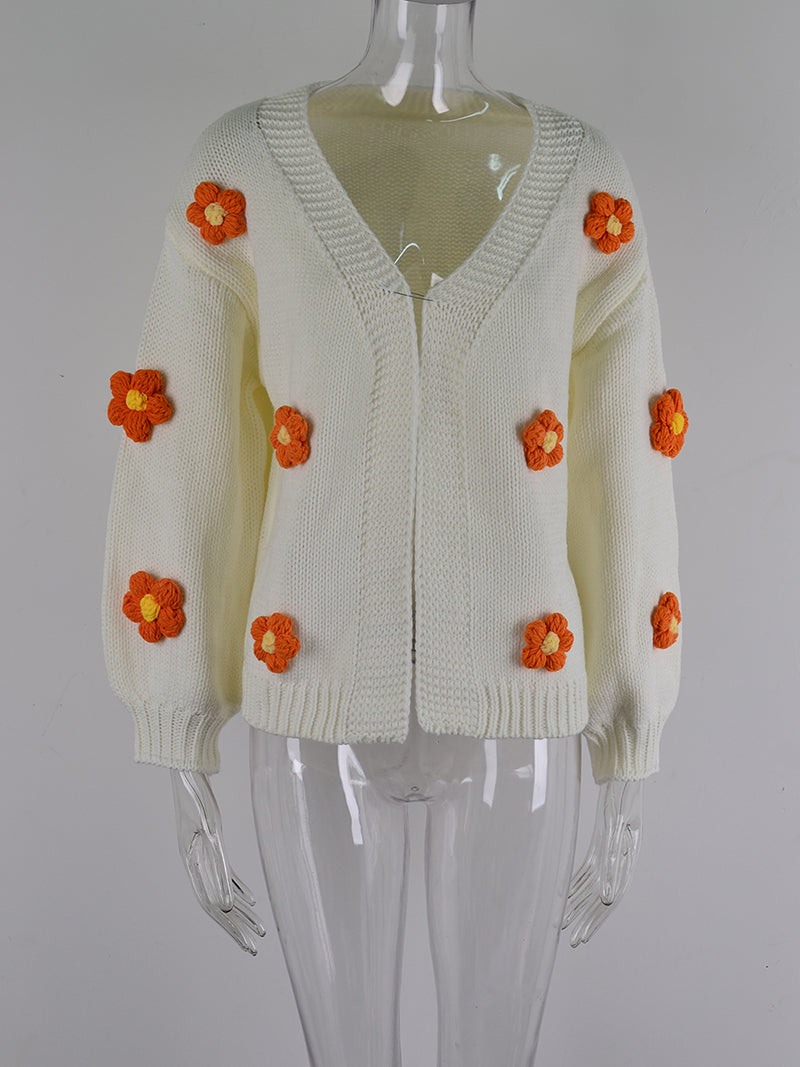 Floral Applique Cardigan