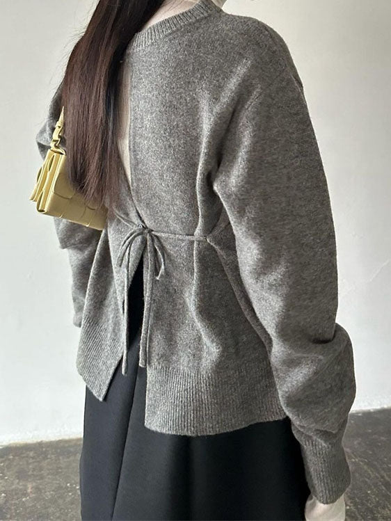 Cutout Cropped Cardigan