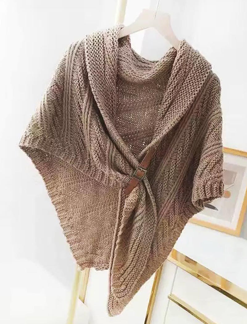 Cable Knit Wrap Shawl