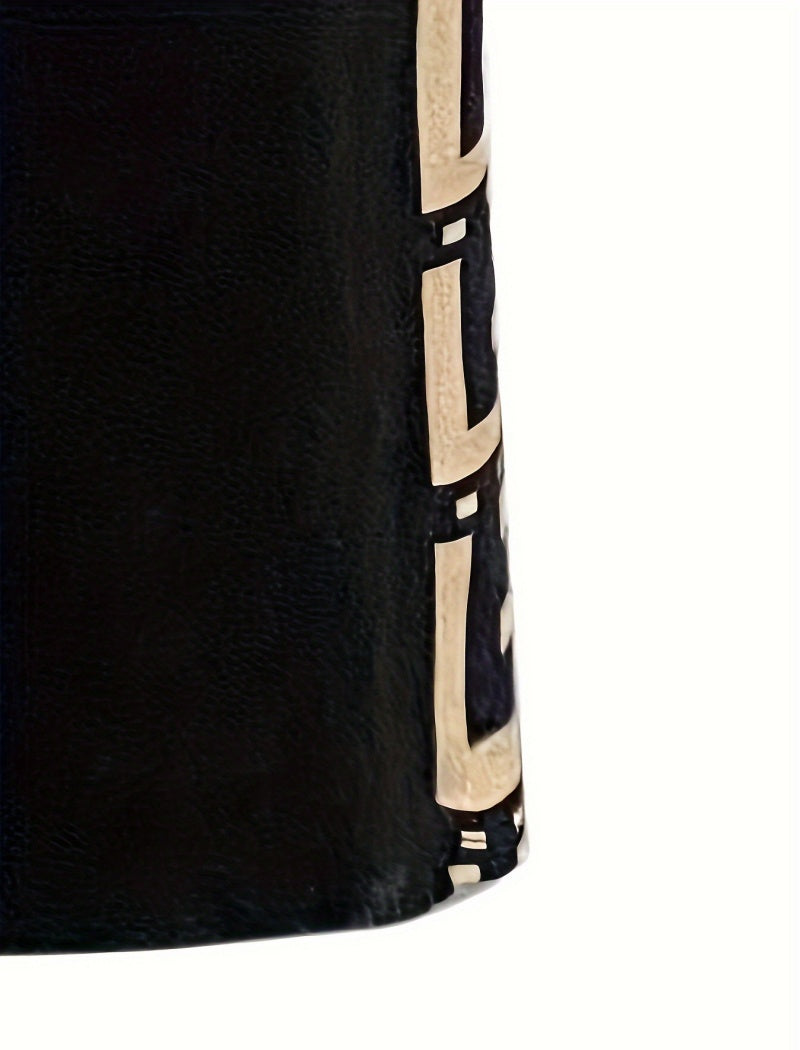 Two-Piece Monogram Print Hoodie and Jogger Set