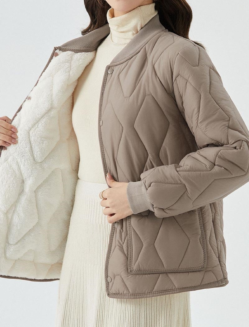 Long Sleeve Ribbed Coat