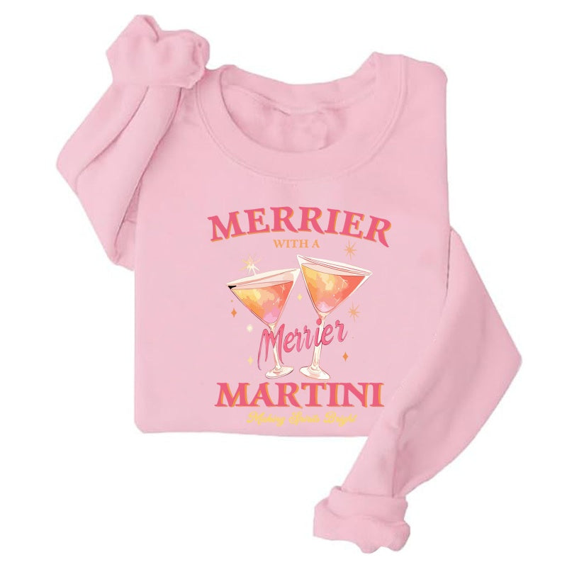 Christmas Round Neck Hoodie Top