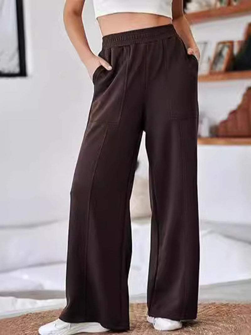 Wide-Leg High-Rise Pants