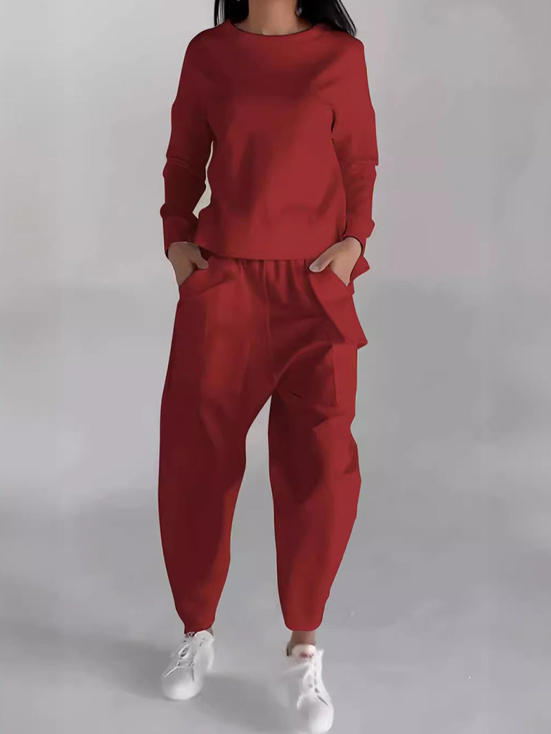 Back-Tie Top and Cargo Pants Set