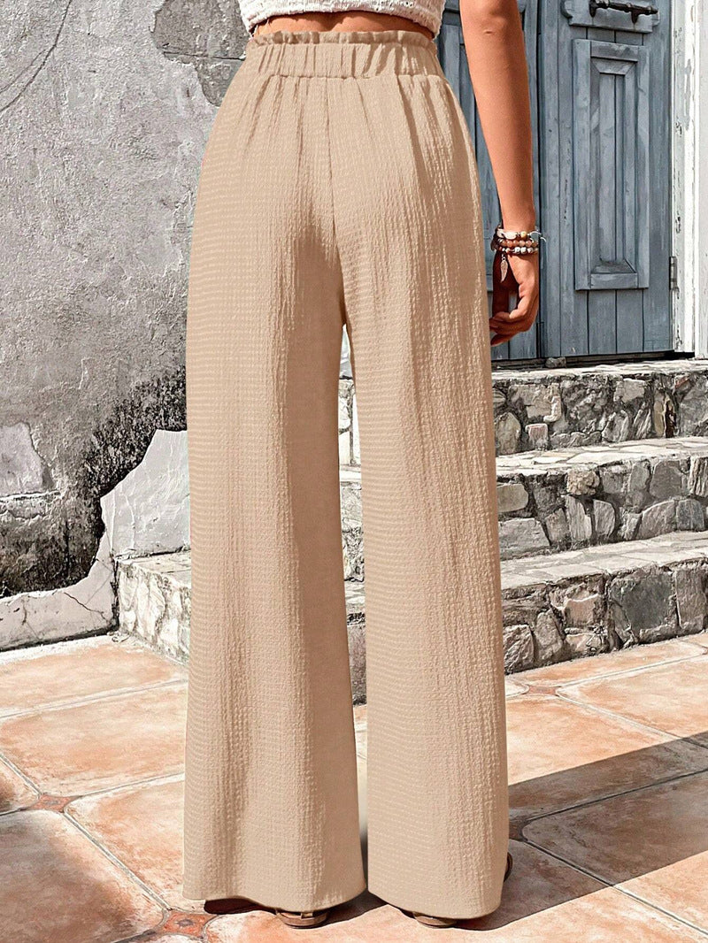 High-Waist Drawstring Pants