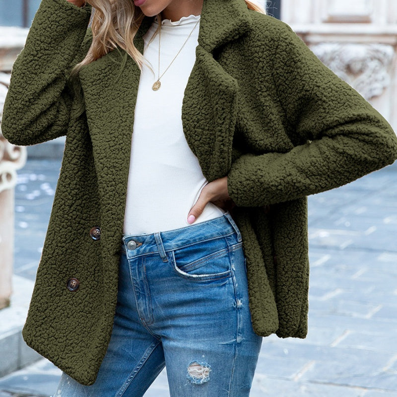 Collared Button-Up Coat