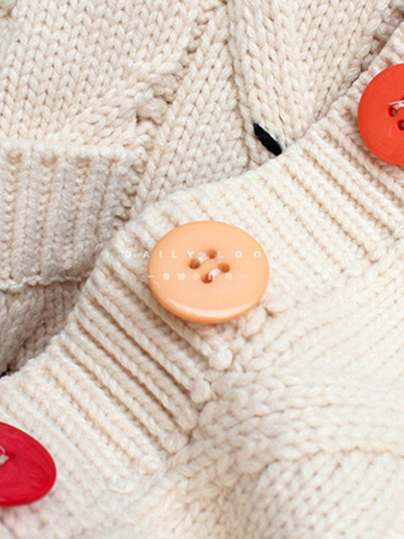 Colorblock Button-Front Cardigan