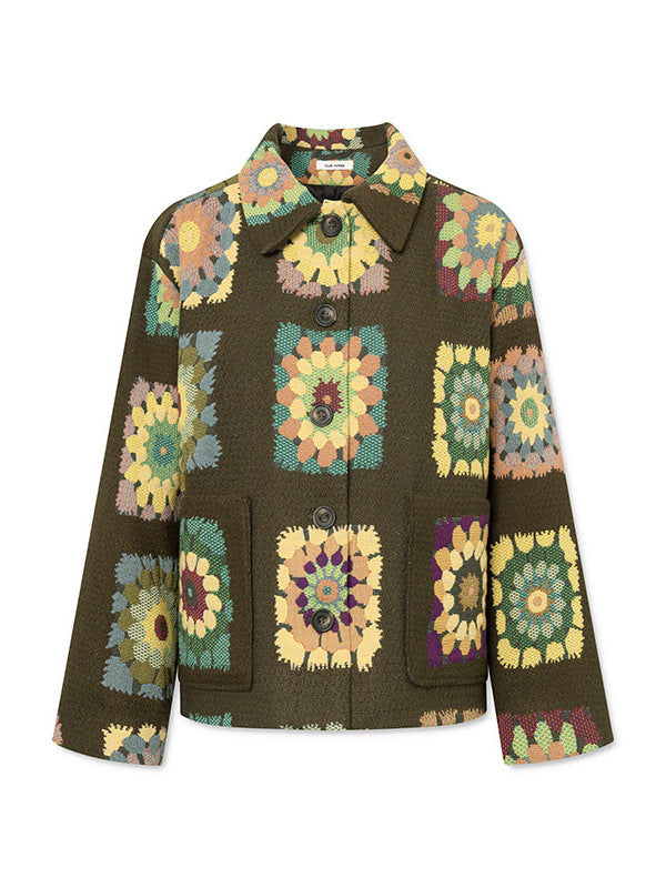 Floral Button-Up Jacket