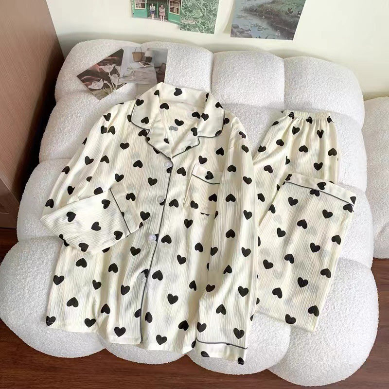 Long-Sleeve Printed Pajama Set