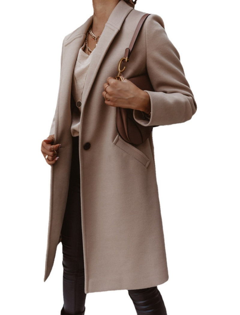 Tailored Longline Button-Up Coat