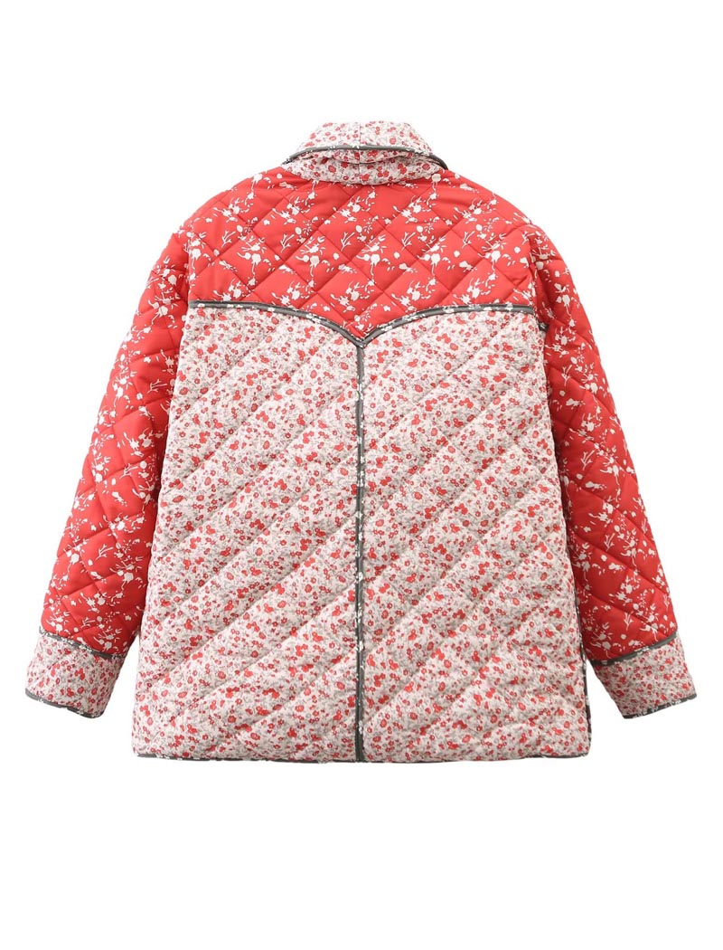 Quilted Patchwork Colorblock Jacket