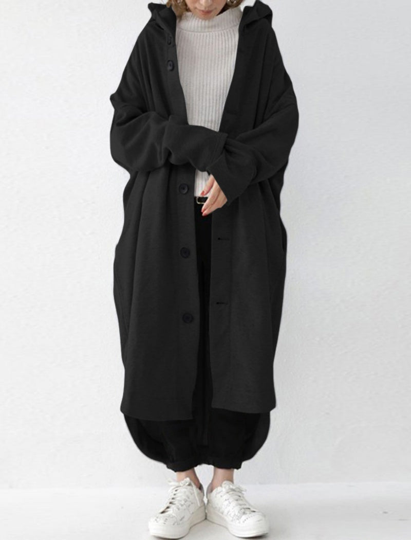 Hooded Mid-Length Coat