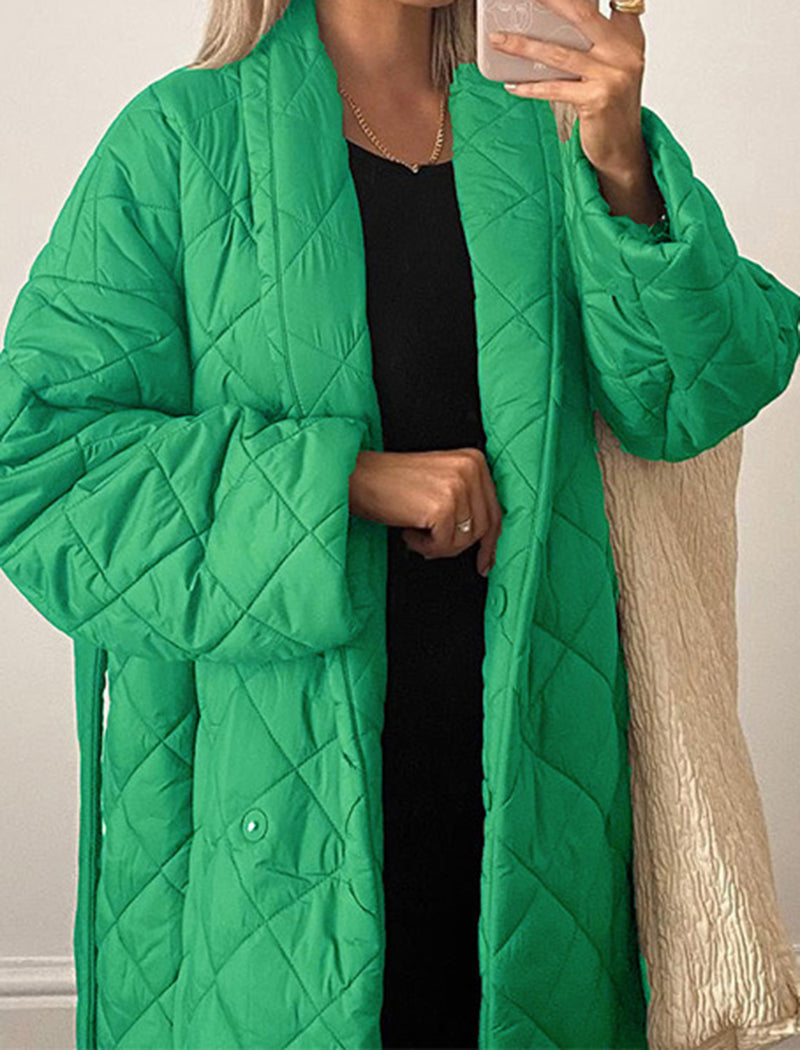 Solid Coat with Belt