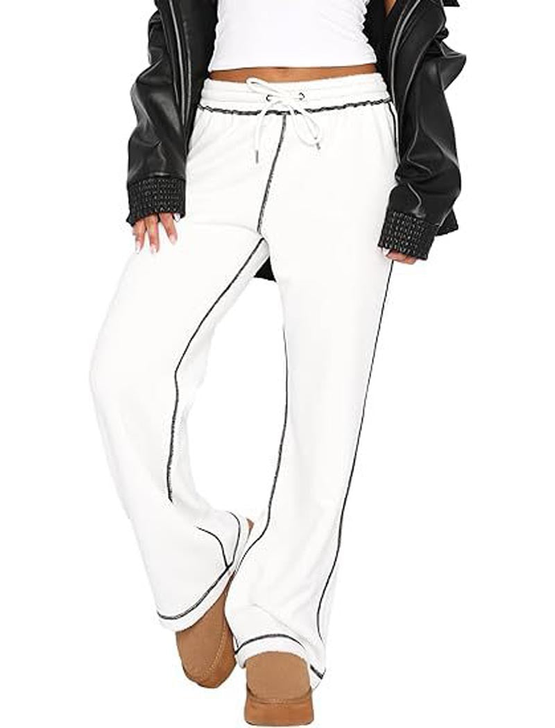 Drawstring Wide-Leg Pants