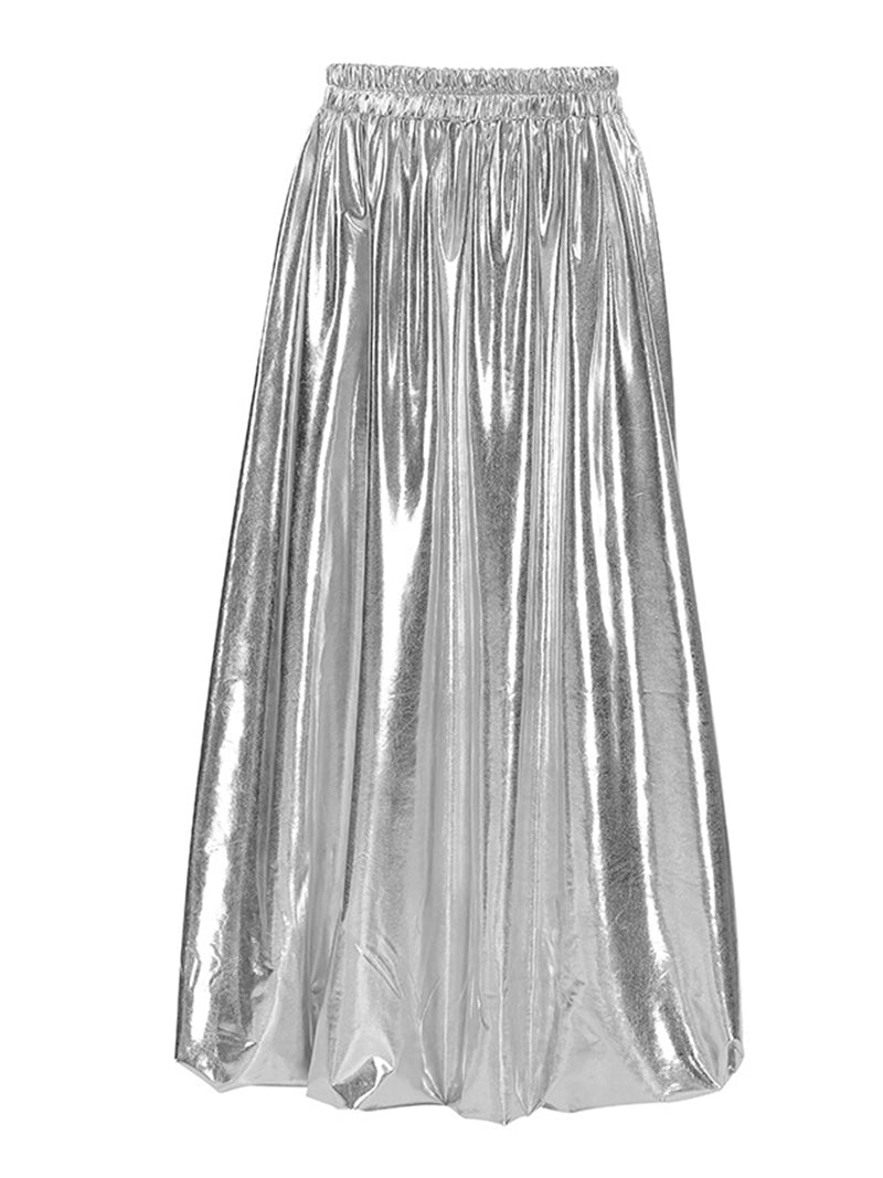 High-Waisted Flowing Maxi Skirt