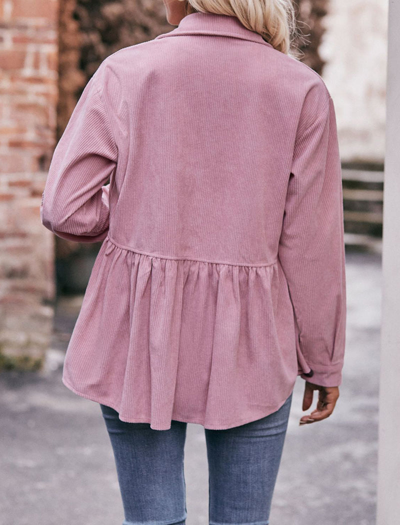 Button-Down Shirt with Flap Pockets